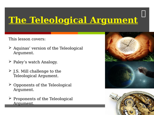 what is teleological argument essay