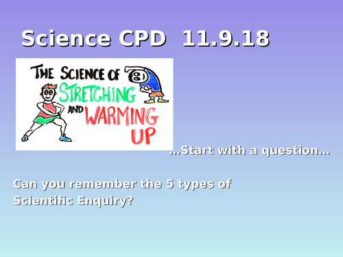 Primary Science CPD Good Questions