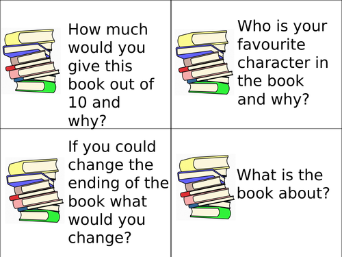 Versatile Reading Question Cards