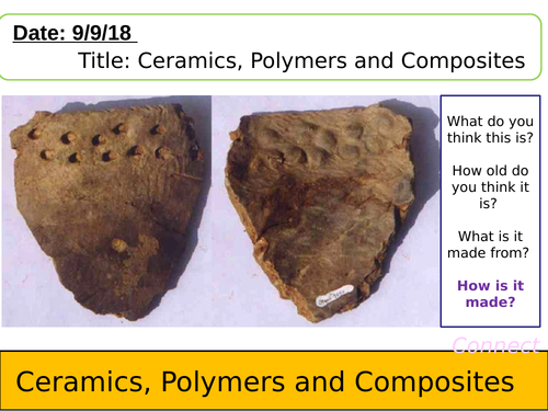NEW AQA lesson-Ceramics, Polymers and Composites for Chemistry GCSE