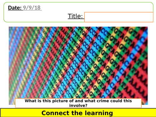 NEW AQA DNA and Amino Acids Chemistry lesson.