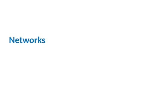 IB Information Technology in a Global Society - Strand 3 IT Systems - 3.3 Networks