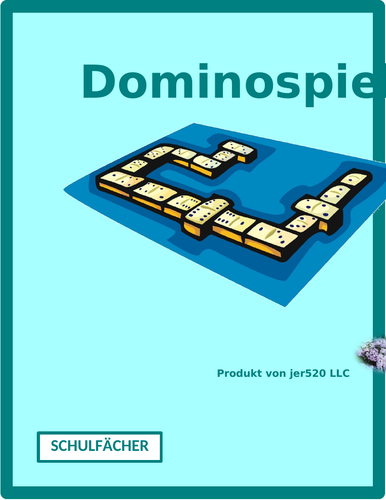 Schulfächer (School Subjects in German) Dominoes