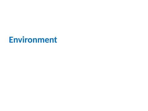 IB IT in a Global Society - Strand 2: Application to Specified Scenarios – 2.3 Environment