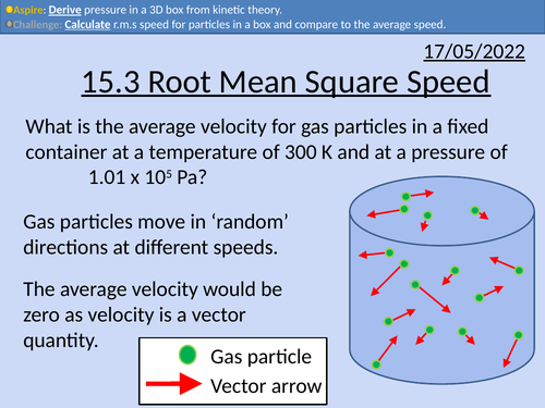 OCR A level Physics: Root mean square speed