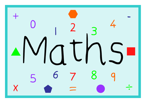 Maths Display Title Poster