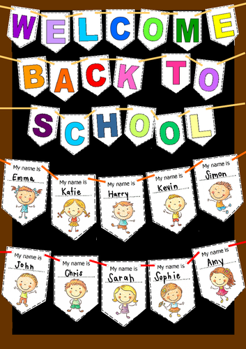 WELCOME BACK TO SCHOOL BANNER | Teaching Resources