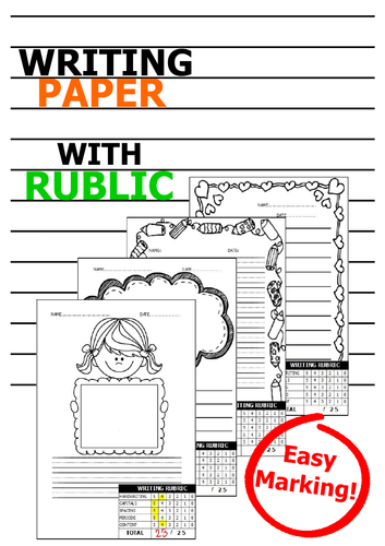 Writing Paper with Rubric