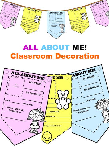 ALL ABOUT ME - CLASSROOM DECORATION