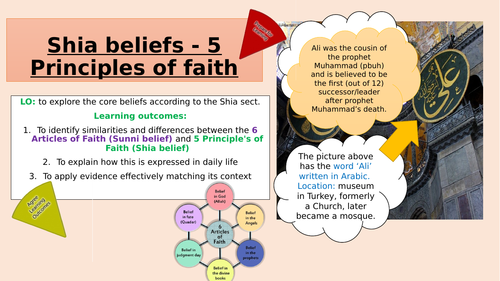 5 Principles of Faith Shia Tradition GCSE RS Islam Beliefs OCR
