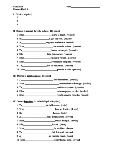 Blanc Unit 3 Test