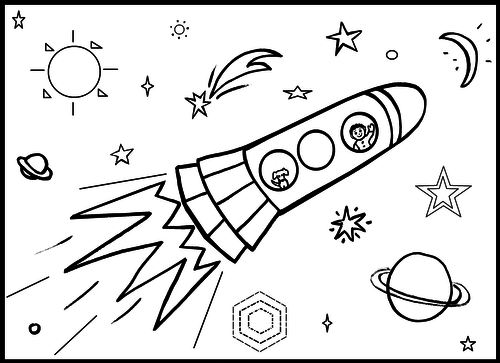 Rocket Colouring Sheet | Teaching Resources