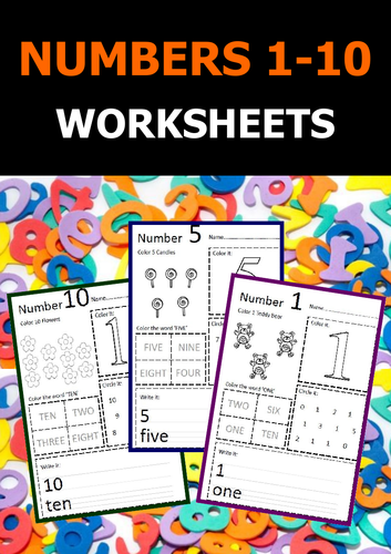 NUMBERS 1-10 WORKSHEETS