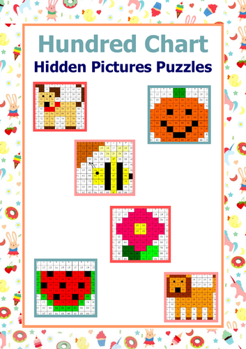 Hundred Chart Hidden Pictures Puzzles