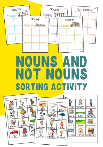 Nouns and Not Nouns Sorting Activity