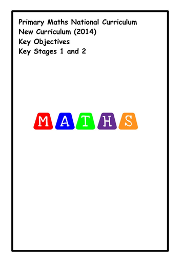 Numeracy National Curriculum Key Objectives & Tracking Sheets - Y1 to Y6