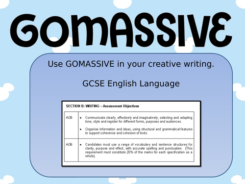 GOMASSIVE Creative Writing English Language techniques DIsney Wall Display