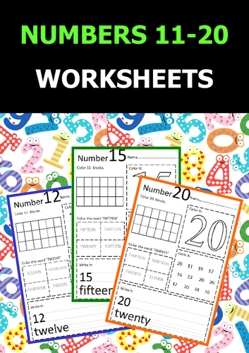 numbers 11 20 worksheets teaching resources