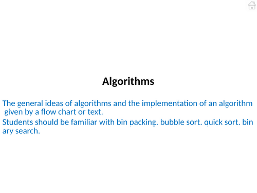 Algorithms Decision Mathematics 1 PowerPoint