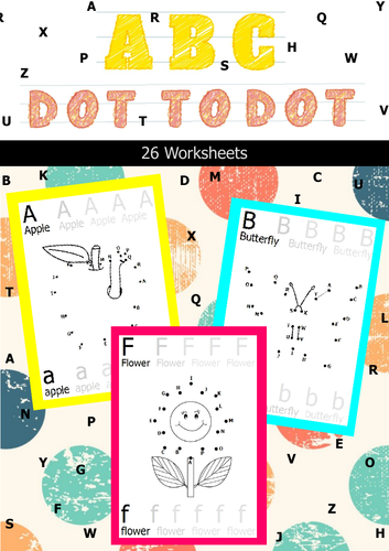 ABC DOT TO DOT FOR KINDERGARTEN AND PRE-KG