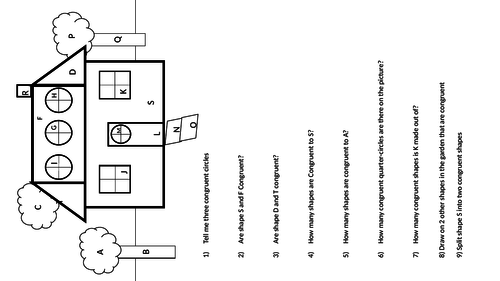 Congruent House Worksheet