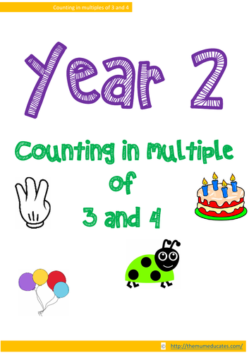 Counting in 3s and 4s