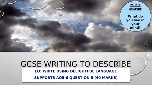 Paper 1 Language The Storm Q5 Writing