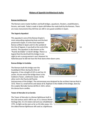 Overview of Spanish architecture - in English