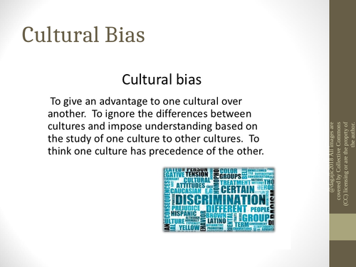 AQA A Level Paper – Issues and Debates – Cultural Bias - Power Point