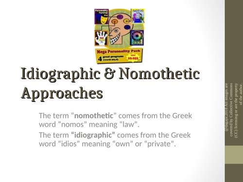 AQA A Level Paper – Issues and Debates – Idiographic & Nomothetic Approaches - Power Point