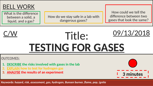 KS3 Lab Skills - Squeaky Pop Test