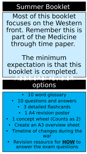 Western Front - Revision Booklet