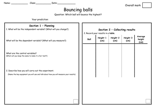 Science KS3 skill challenges. Working scientifically and report writing tasks