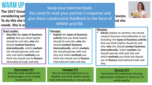 BTEC Nationals Unit 5: Support for International Business
