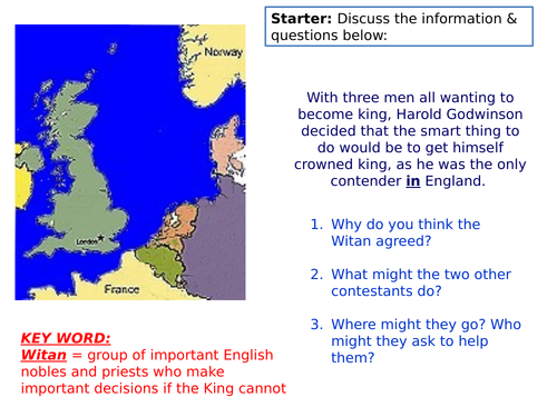 Battle of Stamford Bridge Higher ability KS3