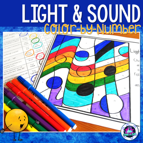 Light & Sound Colour-by-Number Activity