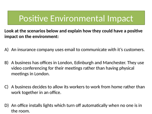 Ewaste and environmental issues in computing lesson