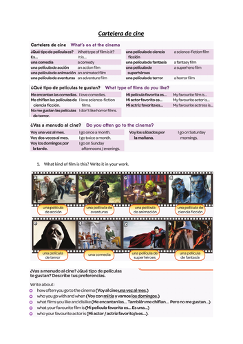 Spanish Viva 3 (Green/Verde)- 13 LA worksheets for SEN students