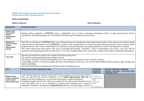 NPQML Final Assessment (2017)  - Finished and passed.