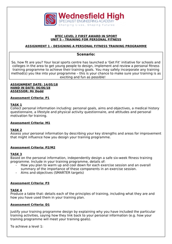 Btec sport level 2 unit 2 image