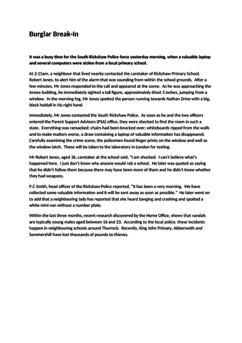 Year 6 expected standard models of writing