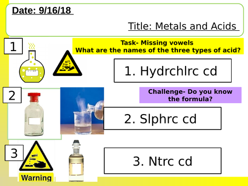 NEW AQA lesson on metals and acids.