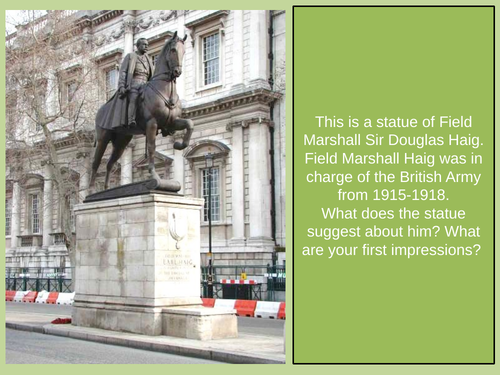 Does Field Marshall Douglas Haig deserve his statue?