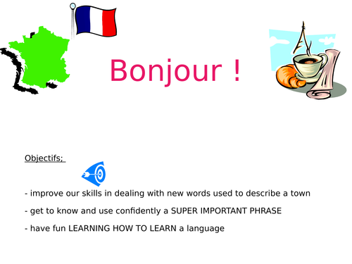 MA VILLE( ILY A / ILN'YA PAS DE/D') - POWEPOINT & PUPIL WORKSHEET