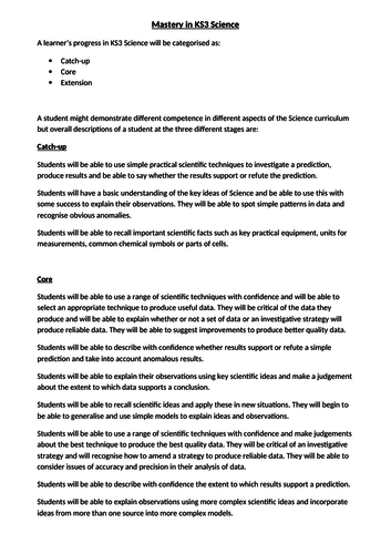 Complete Key Stage 3 Science Course- New Curriculum
