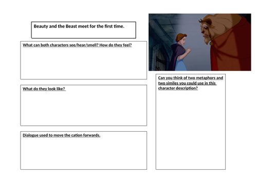 Character description - plan/worksheets/model texts/planning sheets/LA template - yr5/6