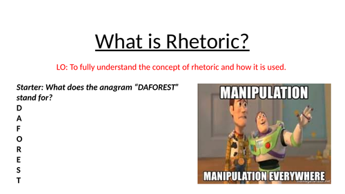 What is Rhetoric?