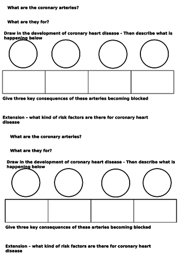 AQA Coronary Heart Disease and Interventions