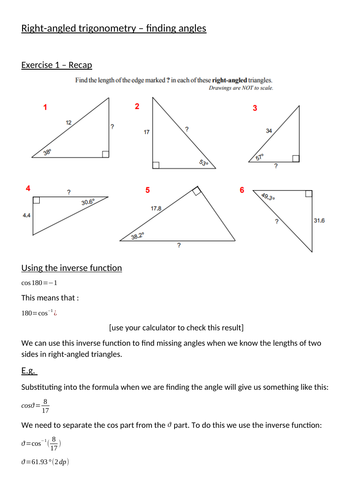 Trigonometry - missing angles