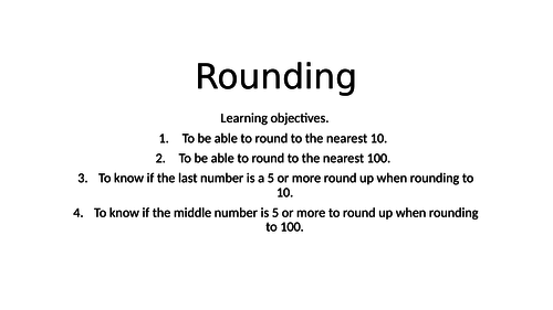 Rounding